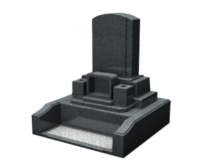 洋型墓石（黒）